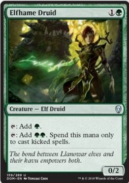 MTG 4x Elfhame Druid uncommon DOM elf