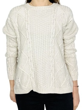 Sweter oversize warkocze M 38 Topshop