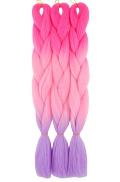 WŁOSY SYNTETYCZNE KOLOROWE WARKOCZYKI DRED 3K.074