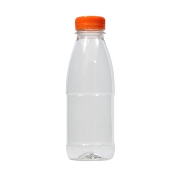 Butelki PET 400ml okrągłe + nakrętki 108 szt
