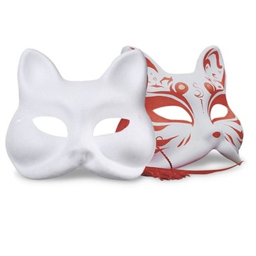 Белая маска DIY Therian Masks однотонная 3 шт.