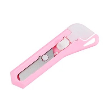 Mohamm Pink Mini Pocket Sized Craft Wrapping Box Paper Envelope Cutter Util