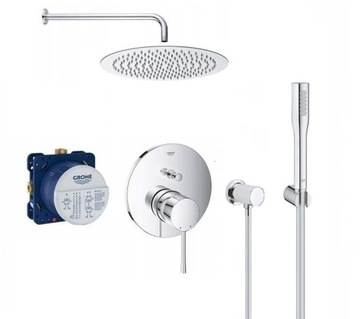 Zestaw prysznic z baterią GROHE ESSENCE + deszczownica 30cm