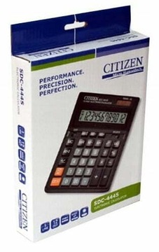 Калькулятор офисный CITIZEN SDC-444S 12-значный дисплей