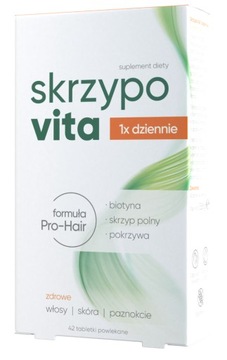 SKRZYPOVITA 1xDZIENNIE ZDROWE WŁOSY SKÓRA PAZNOKCIE 42 tabletki