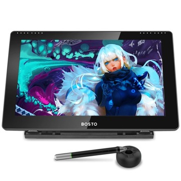 Графический планшет BOSTO 16HD с диагональю 15,6 дюйма и пером