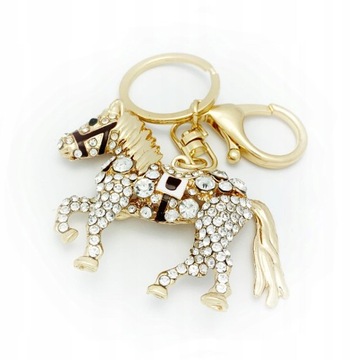 БРЕЛОК ДЛЯ КЛЮЧЕЙ Брелок «Лошадь» со стразами