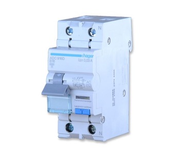 HAGER ADC916D WYŁĄCZNIK RÓŻNICOWO-NADPRĄDOWY B16A