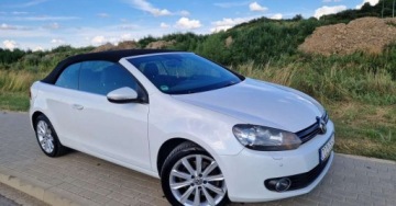 Volkswagen Golf VI Cabriolet 2.0 TDI-CR DPF 140KM 2012 Volkswagen Golf Cabrio KABRIO Biala PERLA 2.0 TDI CR Navi Tempomat 2.0, zdjęcie 5