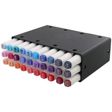 ДВОЙНЫЕ АЛКОГОЛЬНЫЕ МАРКЕРЫ TRAVELBOX 40 ШТ. ДЕКО