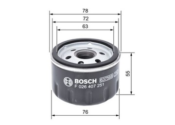 BOSCH FILTR OLEJE BMW