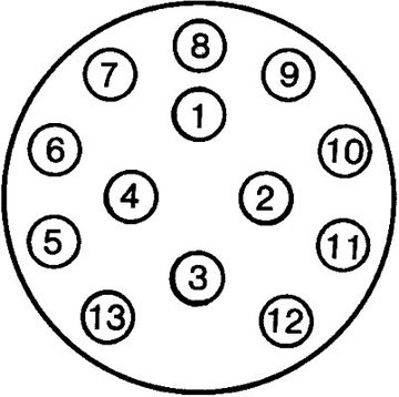 HELLA GNIAZDO 13-STYKOWE 20A 12V CZARNE