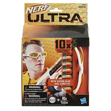 NERF ULTRA OKULARY + STRZAŁKI 10 SZT. E9836