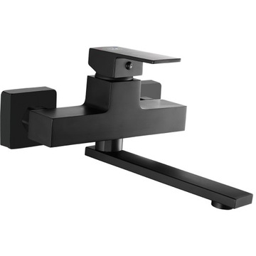 BATERIA UMYWALKOWA ŚCIENNA KWADRATOWA CZARNA