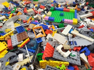 Оригинальные кубики LEGO на вес, смесь элементов, 1 кг.
