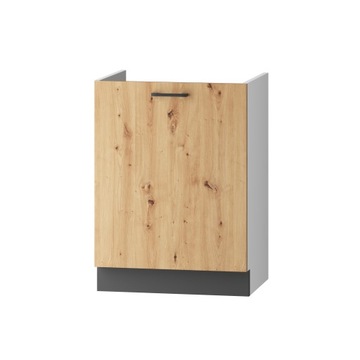 Loftowa szafka kuchenna jednodrzwiowa pod zlewozmywak 60 cm CLARA