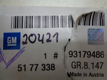 OPEL ASTRA H VECTRA C ZNAK NÁPIS
