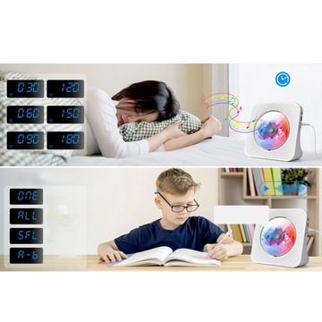 ПОРТАТИВНЫЙ CD-ПЛЕЕР С BLUETOOTH ЖК-ДИСПЛЕЙ HIFI ДИНАМИКИ USB-ПОРТ