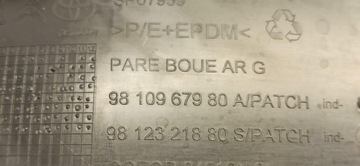 OPEL VIVARO C PODBĚH LEVÝ ZADNÍ 9810967980