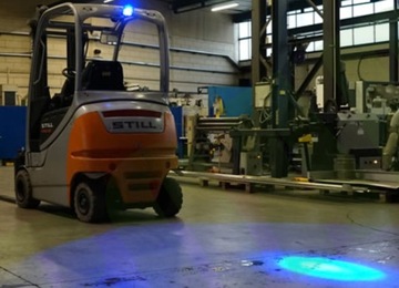 СВЕТОДИОДНАЯ РАБОЧАЯ ЛАМПА 16ВТ СИНИЙ ВИЛОЧНЫЙ РАСПЫЛИТЕЛЬ