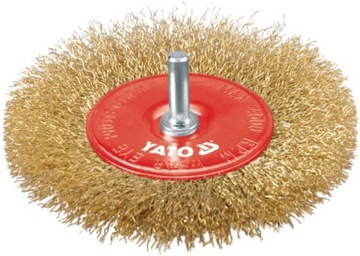 SZCZOTKA TARCZOWA Z TRZPIENIEM 100MM YATO