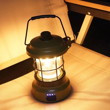 КЕМПИНГОВАЯ ЛАМПА СВЕТОДИОДНЫЙ USB РЕТРО ТУРИСТИЧЕСКИЙ ФОНАРЬ