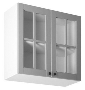 Szafka kuchenna górna ze szkłem Linea G80S GREY