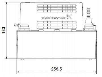 НАСОС ДЛЯ ОТВОДА КОНДЕНСАТА GRUNDFOS CONLIFT 1LS 230V