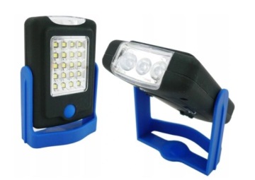 Lampka latarka na magnes diody LED z haczykiem 20 SMD + 3 LED