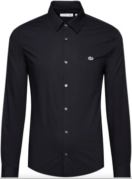 3 KOSZULA LACOSTE PREMIUM SLIM FIT GRANATOWA ROZ 40 - M