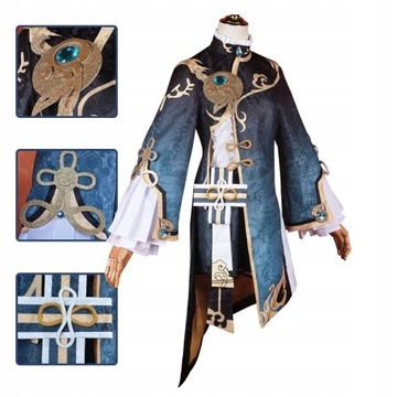 Genshin Impact Xingqiu Cosplay Kostium Peruka