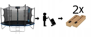 Садовый батут 365-374 12FT SOLID, БЕЗОПАСНЫЙ ДЛЯ ДЕТЕЙ