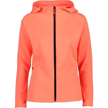 Bluza damska CMP JACKET FIX HOOD - FLUO RED - 36