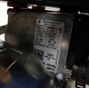 4M0265105G audi A6 C8 hydronic II D5SF