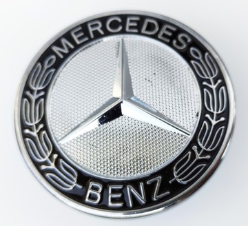 Эмблема MERCEDES логотип хром синий fi 50