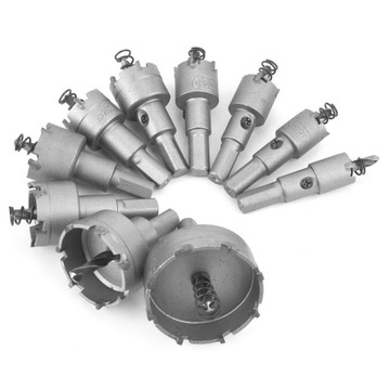 Набор сверл для кольцевых пил из нержавеющей стали TCT, 10 шт., для сплавов электромобилей