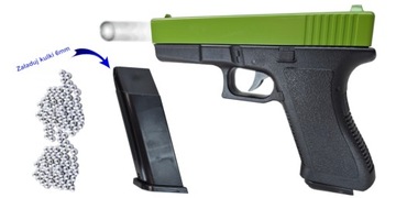 Pistolet Replika ASG Pistolet PÓŁMETAL NA KULKI 6mm + 2 Tarcze