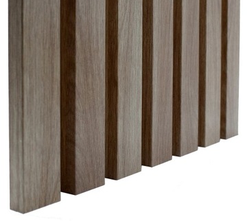 Lamele szerokie 3D listwy ścienne Dąb Amerykański