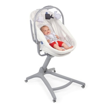 Chicco Baby Hug AIR 4в1 белый снег + аксессуары
