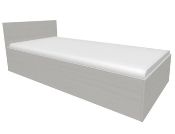 Łóżko ANDREA 80x200 cm z pojemnikiem czarne