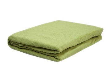 Prześcieradło frotte bez gumki rozmiar 160x200 kolor oliwka KOBI Producent