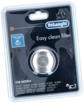Фильтр-фильтр для кофе, 2 предмета, для кофемашины DeLonghi EC850M EC680M EC685M, оригинал