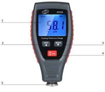 Miernik grubości lakieru Benetech GT235