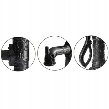 НАСОС АБИССИНСКИЙ ДЕКОРАТИВНЫЙ САДОВЫЙ DELUX ЧЕРНЫЙ + ОСНОВАНИЕ + ШЛАНГ - ВЫСОКОЕ КАЧЕСТВО!