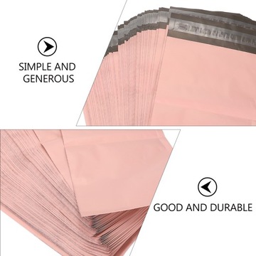 Розовая курьерская сумка с пузырчатым конвертом, большая