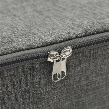 Контейнеры, 2 шт., ткань, 70х40х18 см, антрацит