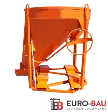 Zbiornik na BETON kubeł pojemnik NA WIDŁY 1200 L
