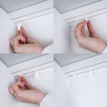 Karnisz sufitowy podwójny PCV 600 cm szyna sufitowa II TOROWA