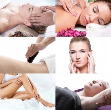 KAMIEŃ MASAŻER GUA SHA DO TWARZY PŁYTKA OBSYDIAN