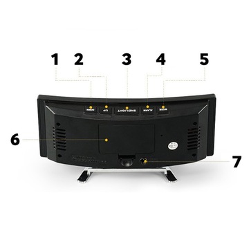 ЦИФРОВЫЕ ЧАСЫ ЭЛЕКТРОННЫЙ БУДИЛЬНИК СВЕТОДИОДНЫЙ ТЕРМОМЕТР